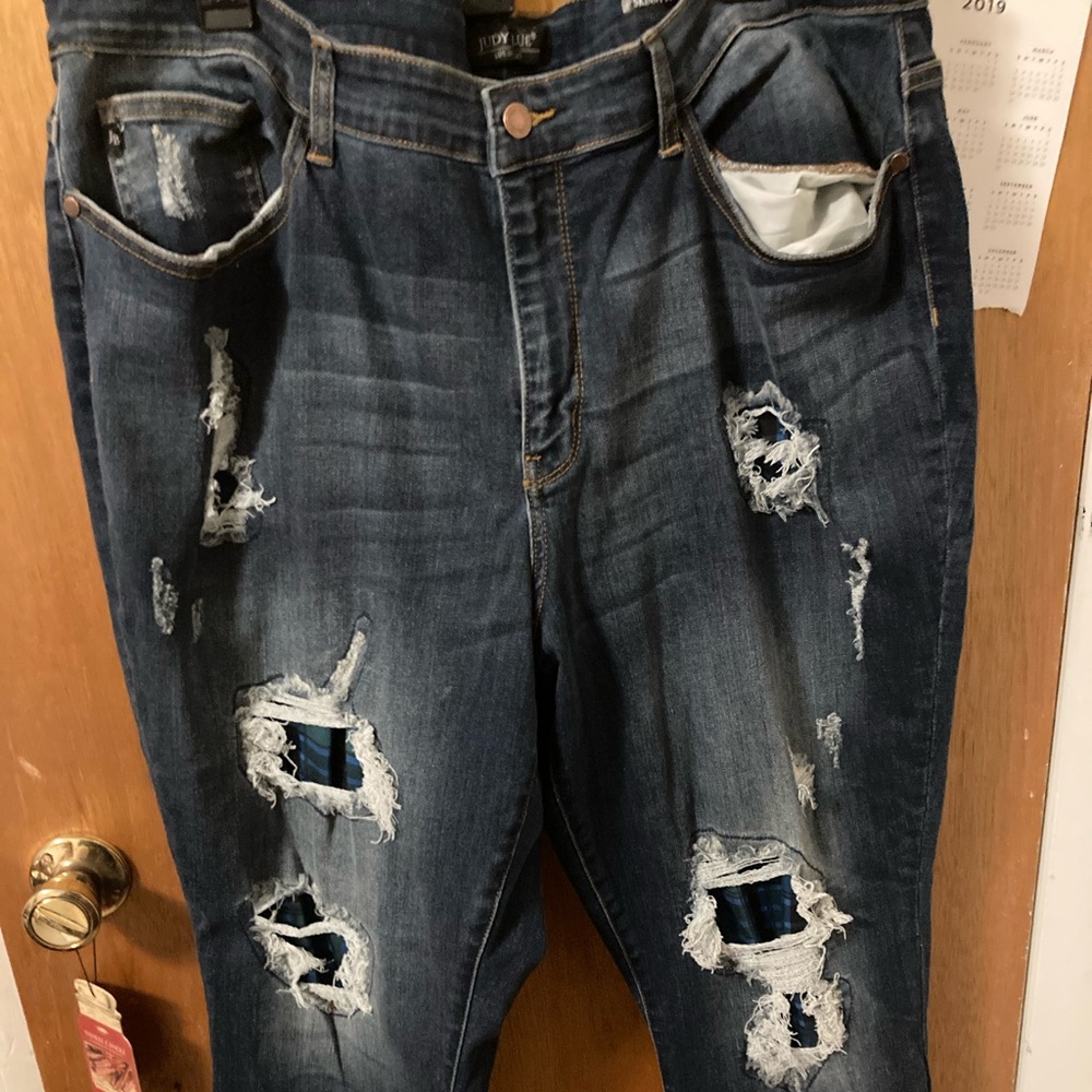 New Judy blue skinny fit jeans distressed